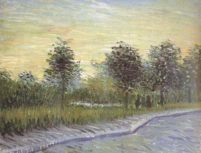 Vincent Van Gogh Lane in Voyer d'Argenson Park at Asnieres (nn04) oil painting picture